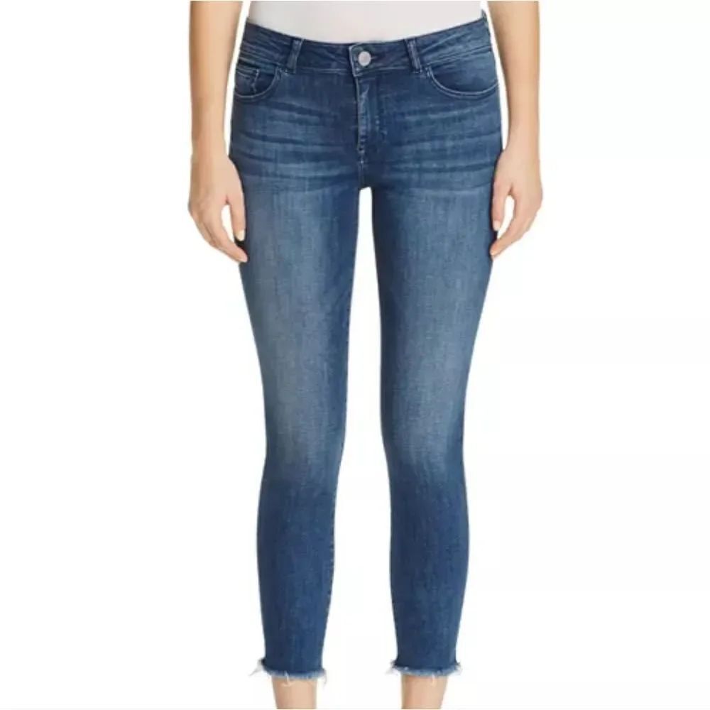 DL1961 Florence Instasculpt Cropped Cavalier Medium Wash jeans denim jeggings